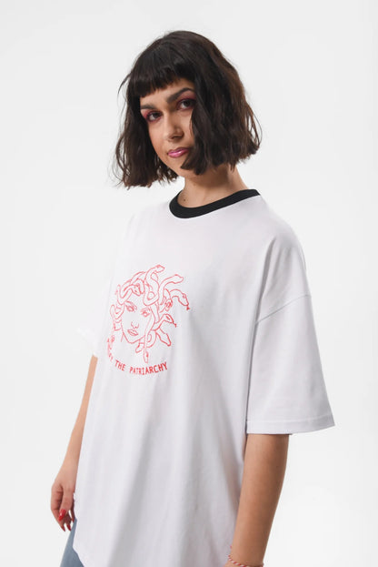 Petrify The Patriarchy - White Tshirt