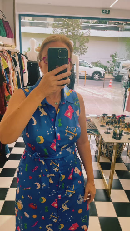 Dress blue libra