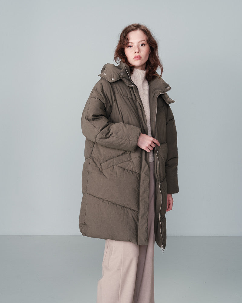 PUFFER JACKET KAKI NORTH