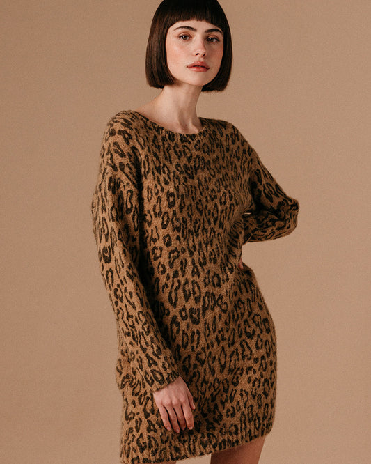 ROBE LAMINI CHOCOLAT