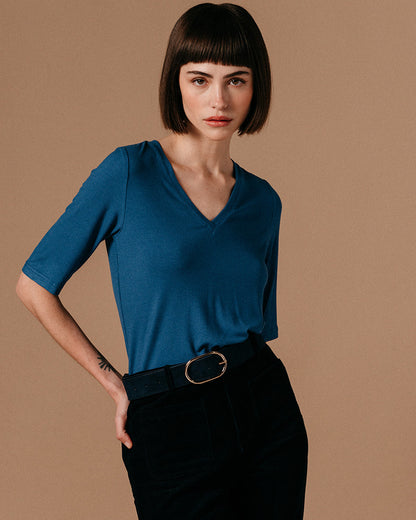 TEESHIRT LAYER BLEU