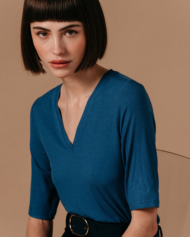 TEESHIRT LAYER BLEU