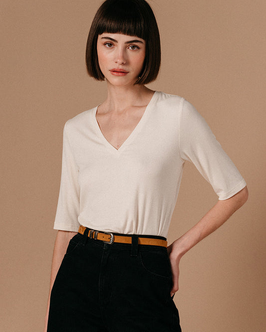 TEESHIRT LAYER ECRU