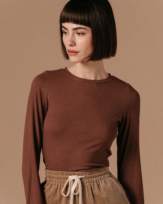 TEESHIRT LENNOX CHOCOLAT
