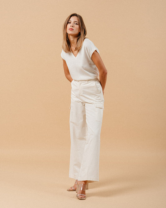 TROUSERS MATEO ECRU
